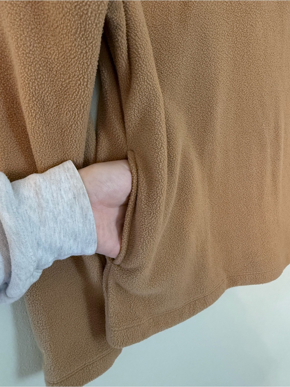 Dudley Stephens Sherpa Prospect Pullover Camel Quarter Zip Fleece Size S - Picture 7 of 8